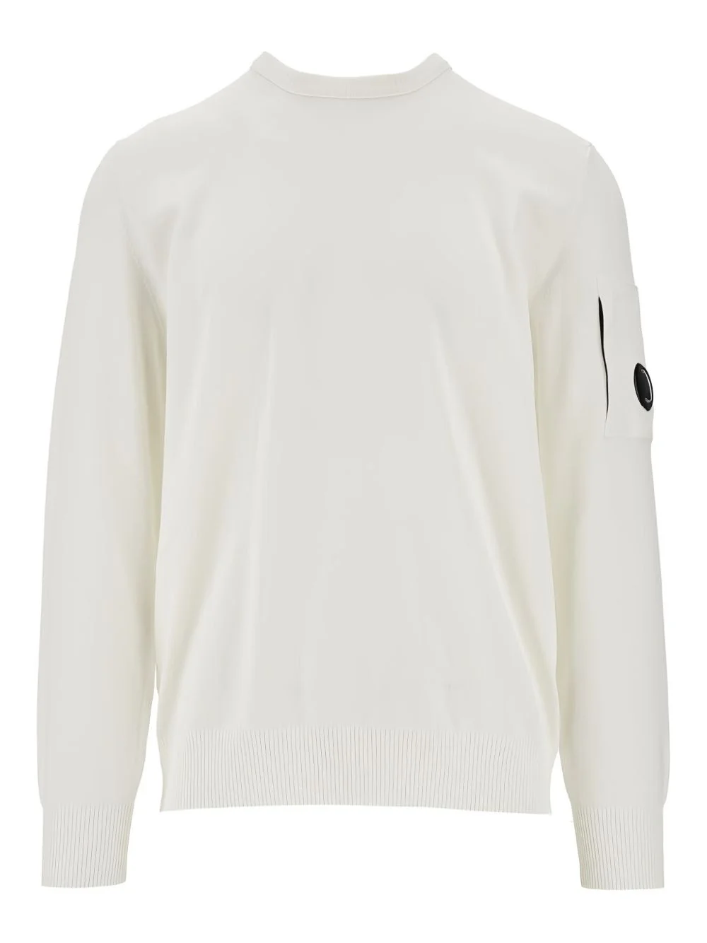 Lens-detail crew-neck sweater - 1