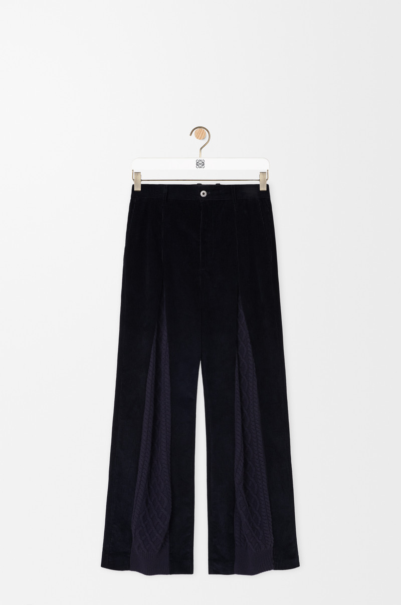 Hybrid trousers in cotton and wool 1
