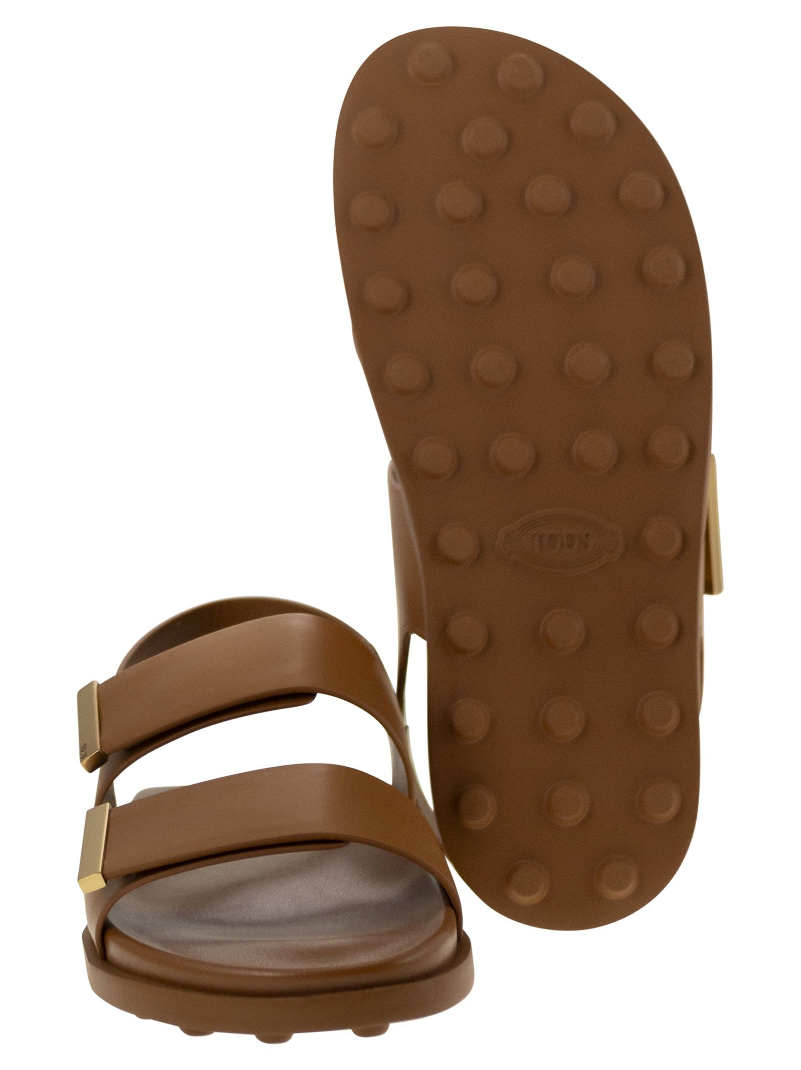 Tod's Women Sandal With Two Leather Straps - 5