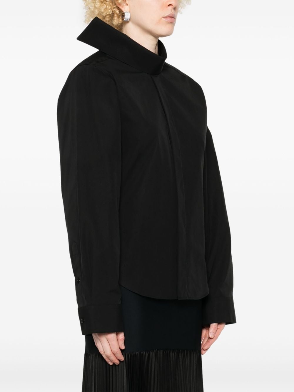 scarf-collar shirt - 3