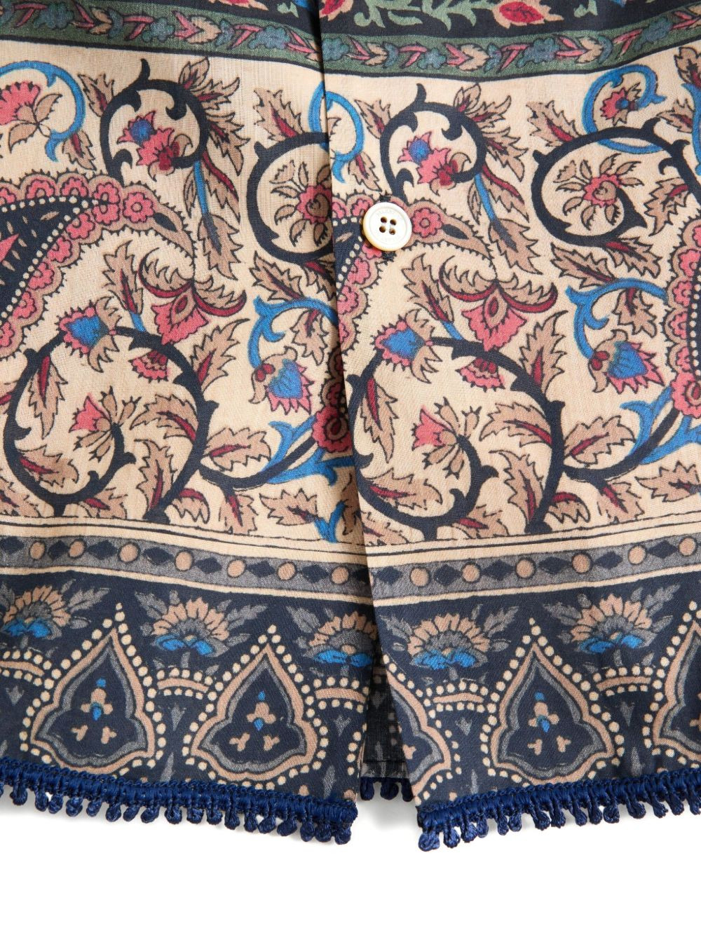 Voyage Imaginaire-print bowling shirt - 5