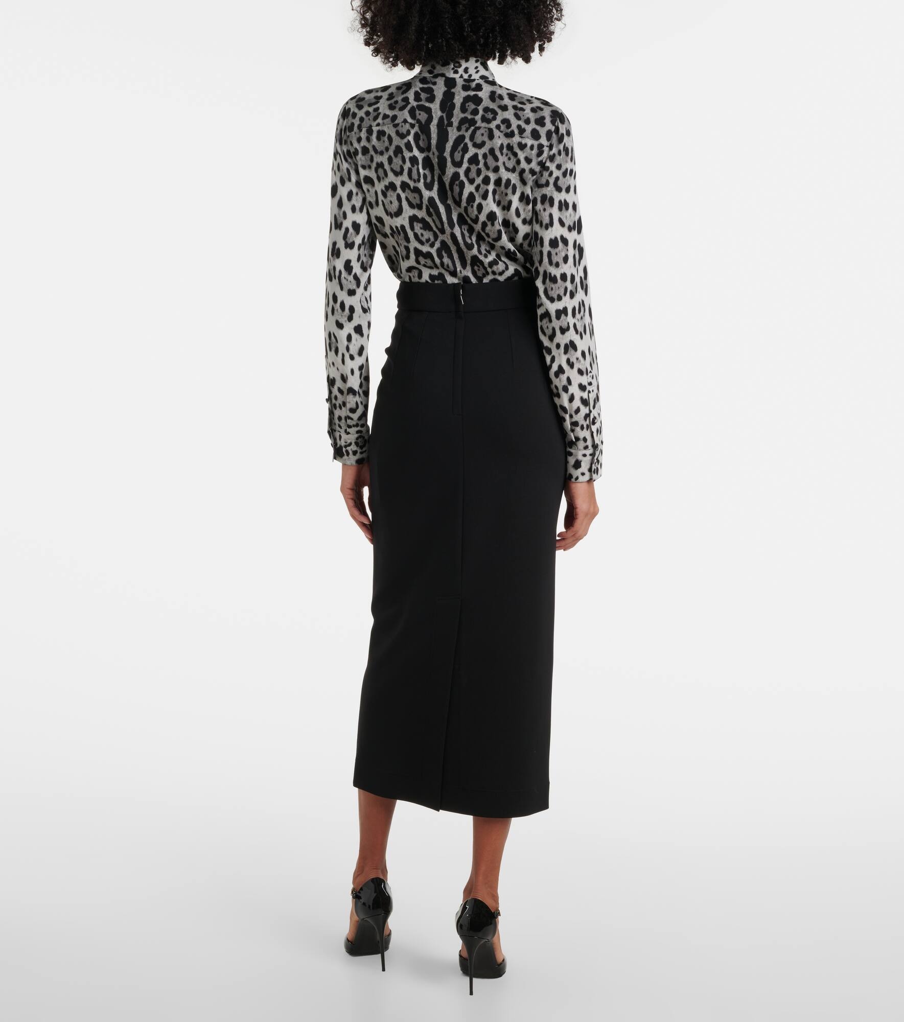 Chiffon midi skirt - 3