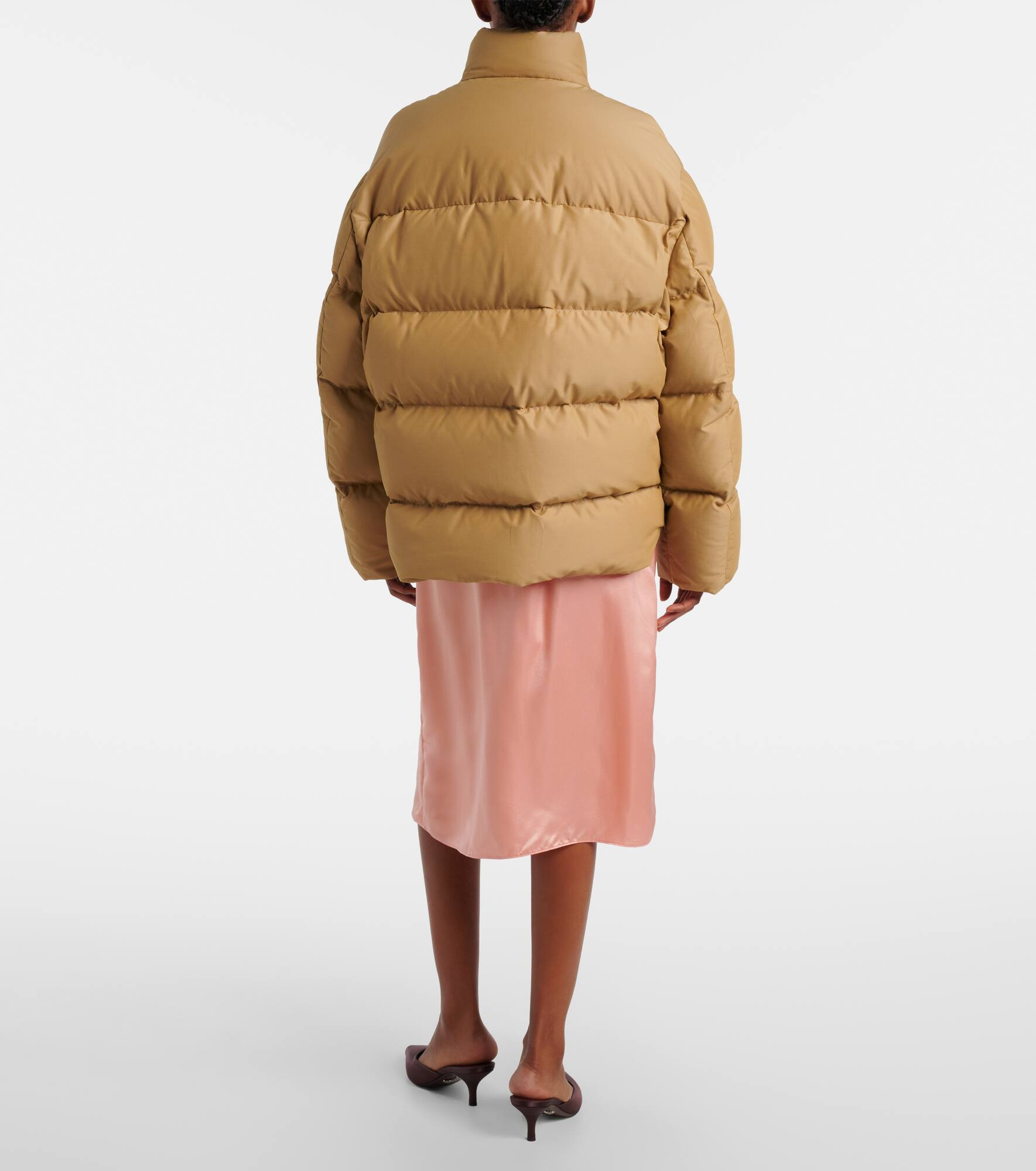 Logo cotton-blend puffer jacket - 3