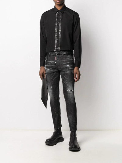 DSQUARED2 pyramid stud-embellished shirt outlook