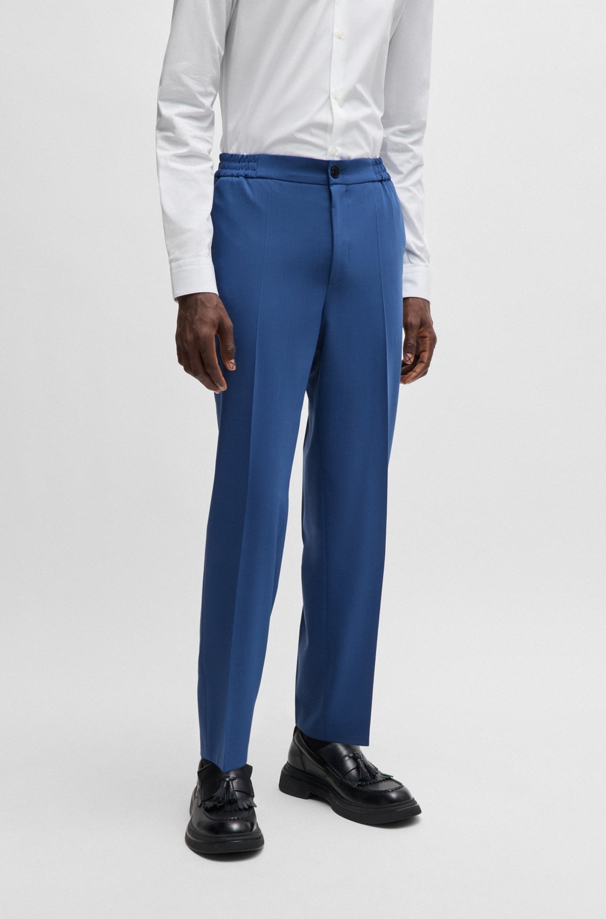 SLIM-FIT TROUSERS IN PERFORMANCE-STRETCH CLOTH - 2