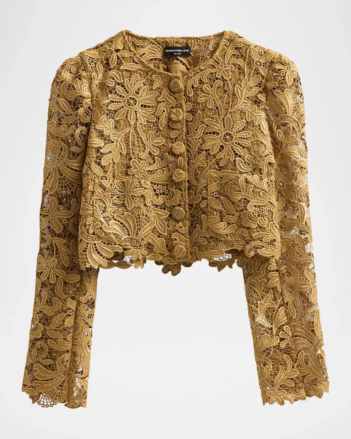 Baila Metallic Guipure Jacket - 1