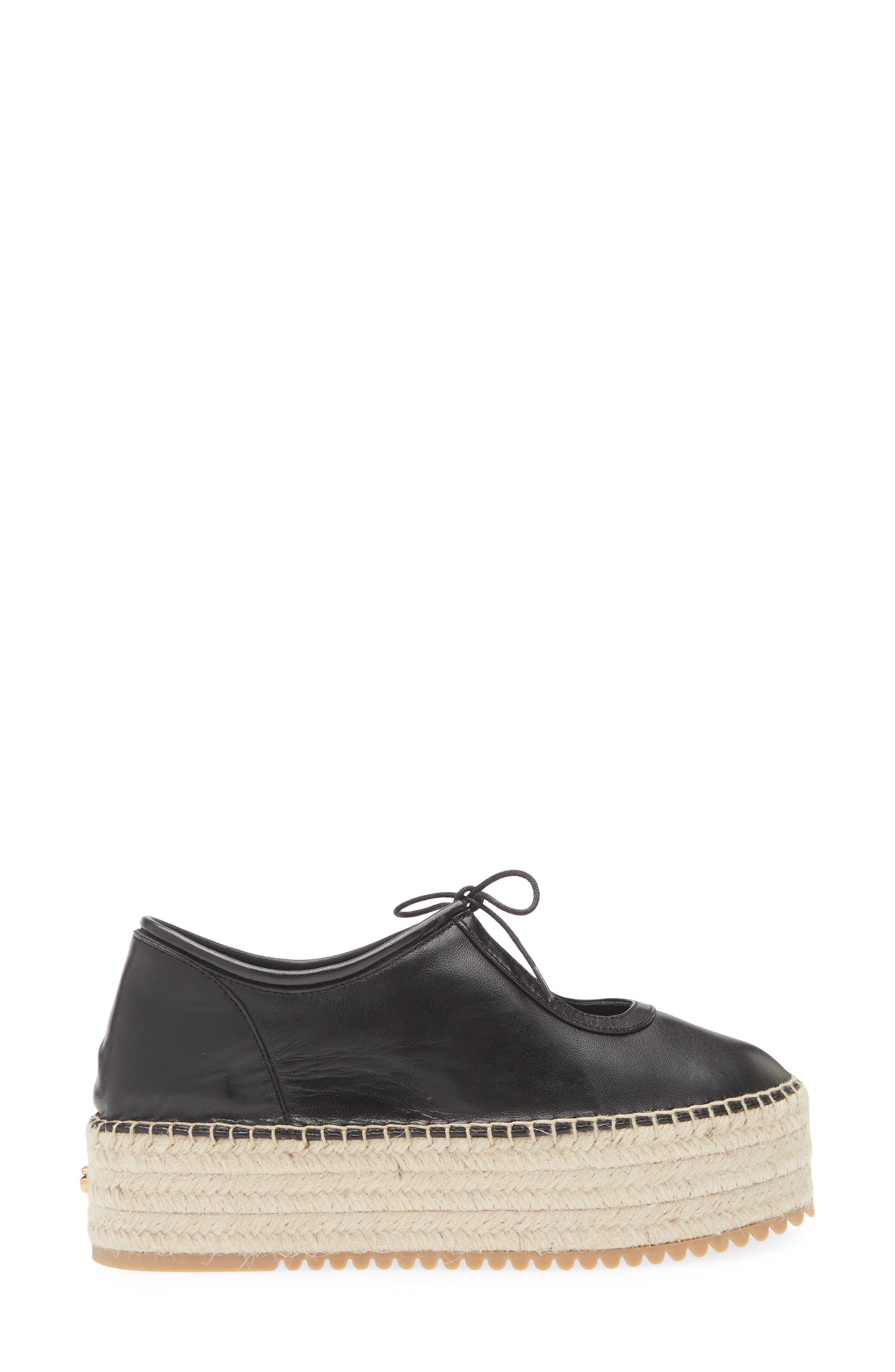 Cult Gaia Bernice Espadrille Platform Sneaker in Black at Nordstrom - 3