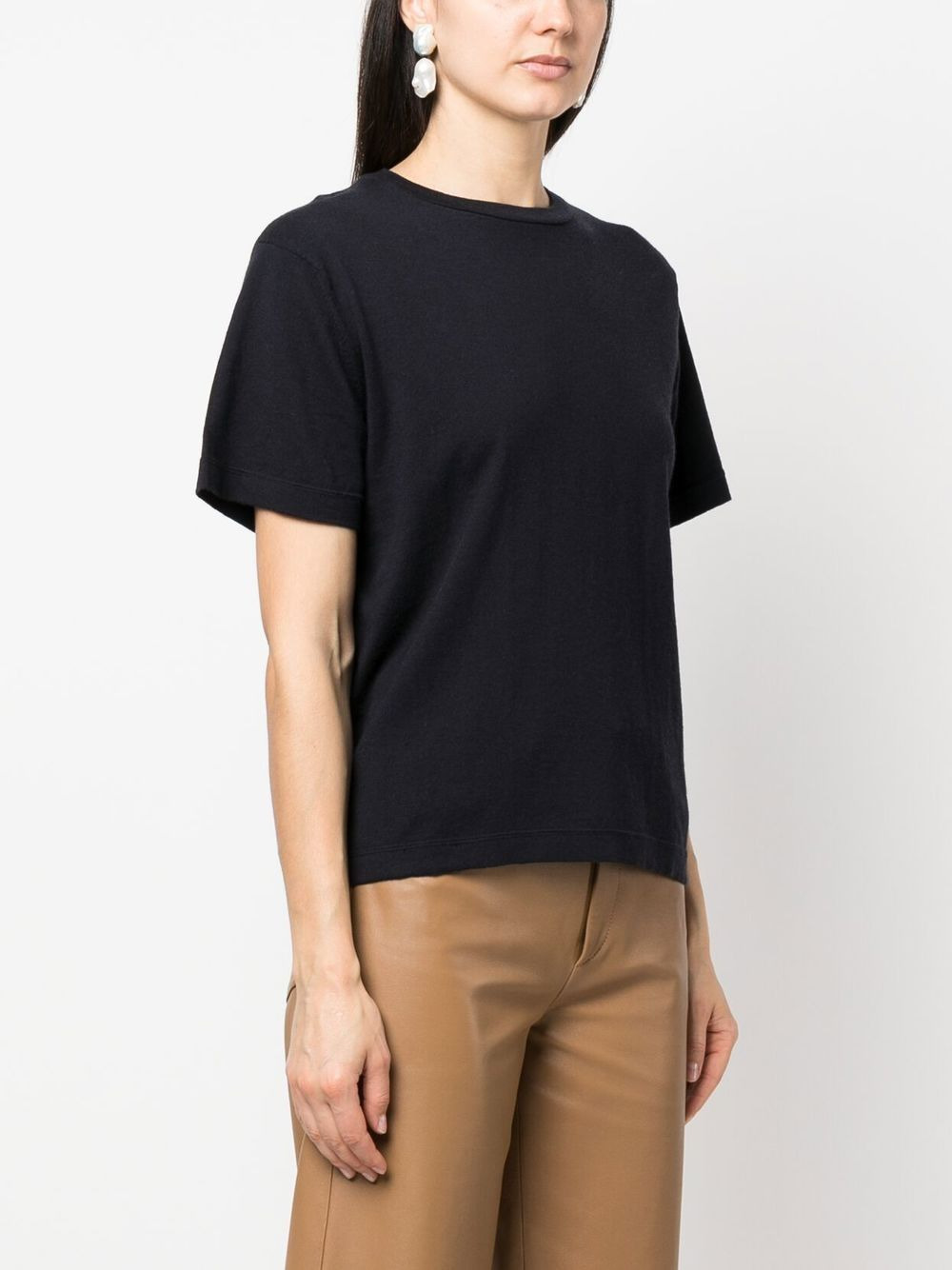 short-sleeve cotton-blend T-shirt - 3