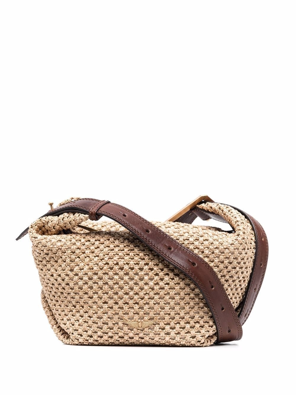 woven satchel bag - 1