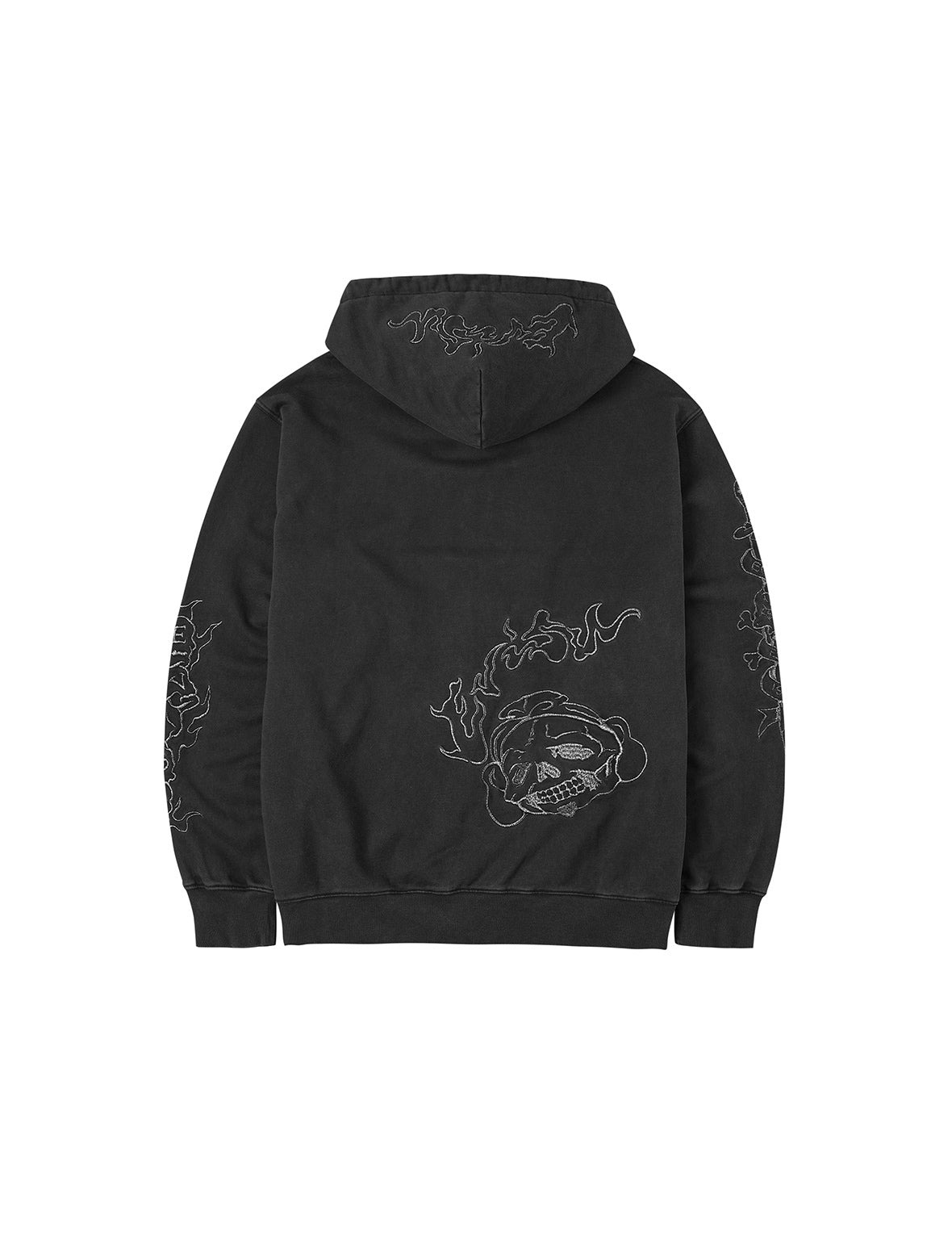 Tattoo Styles Embroidery Oversized Hoodie Jacket - 2