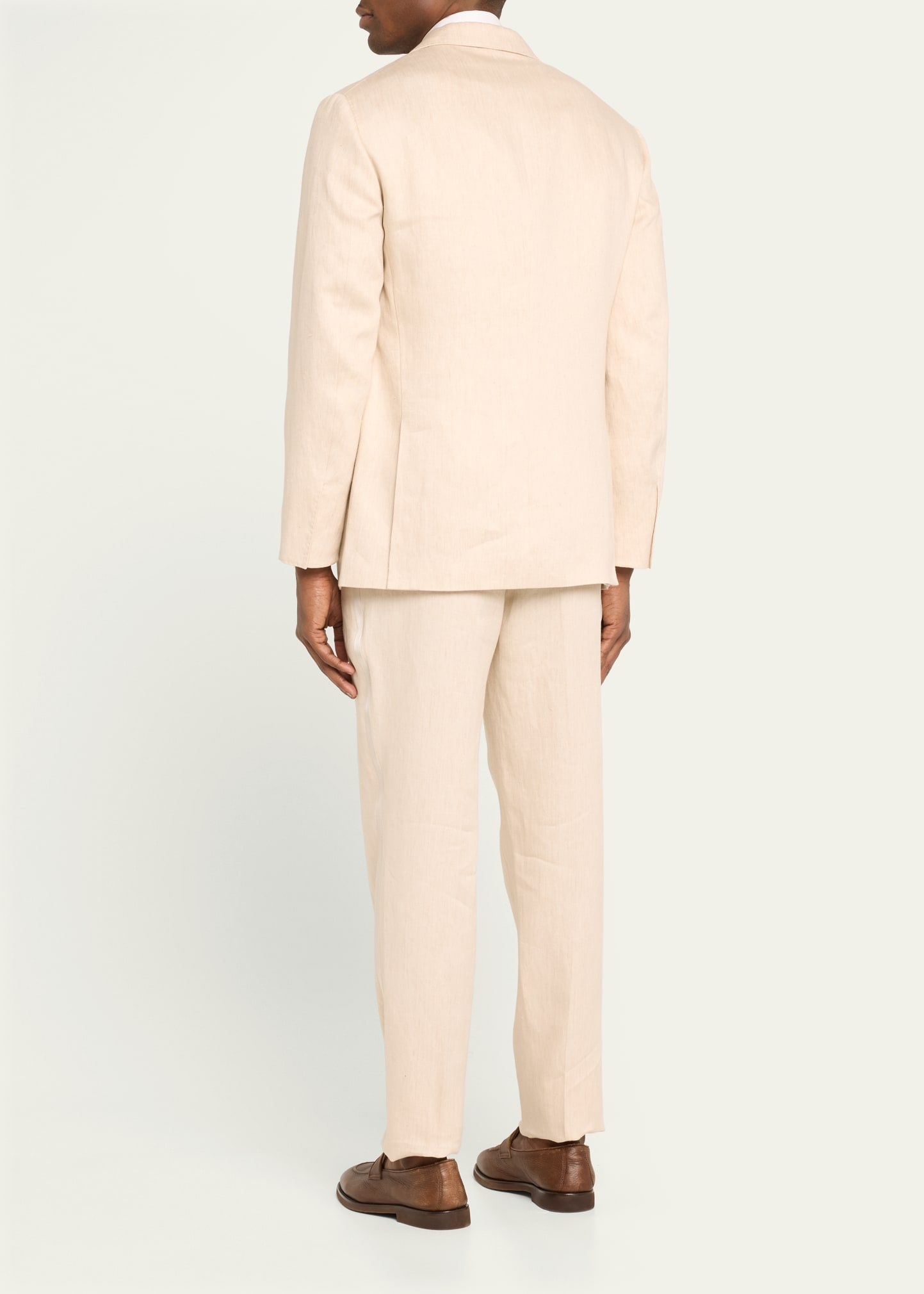 Men's Linen-Blend Peak Tuxedo - 3