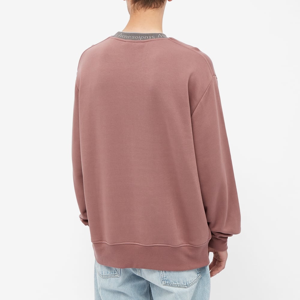 Acne Studios Fulton Reverse Logo Rib Crew Sweat - 4