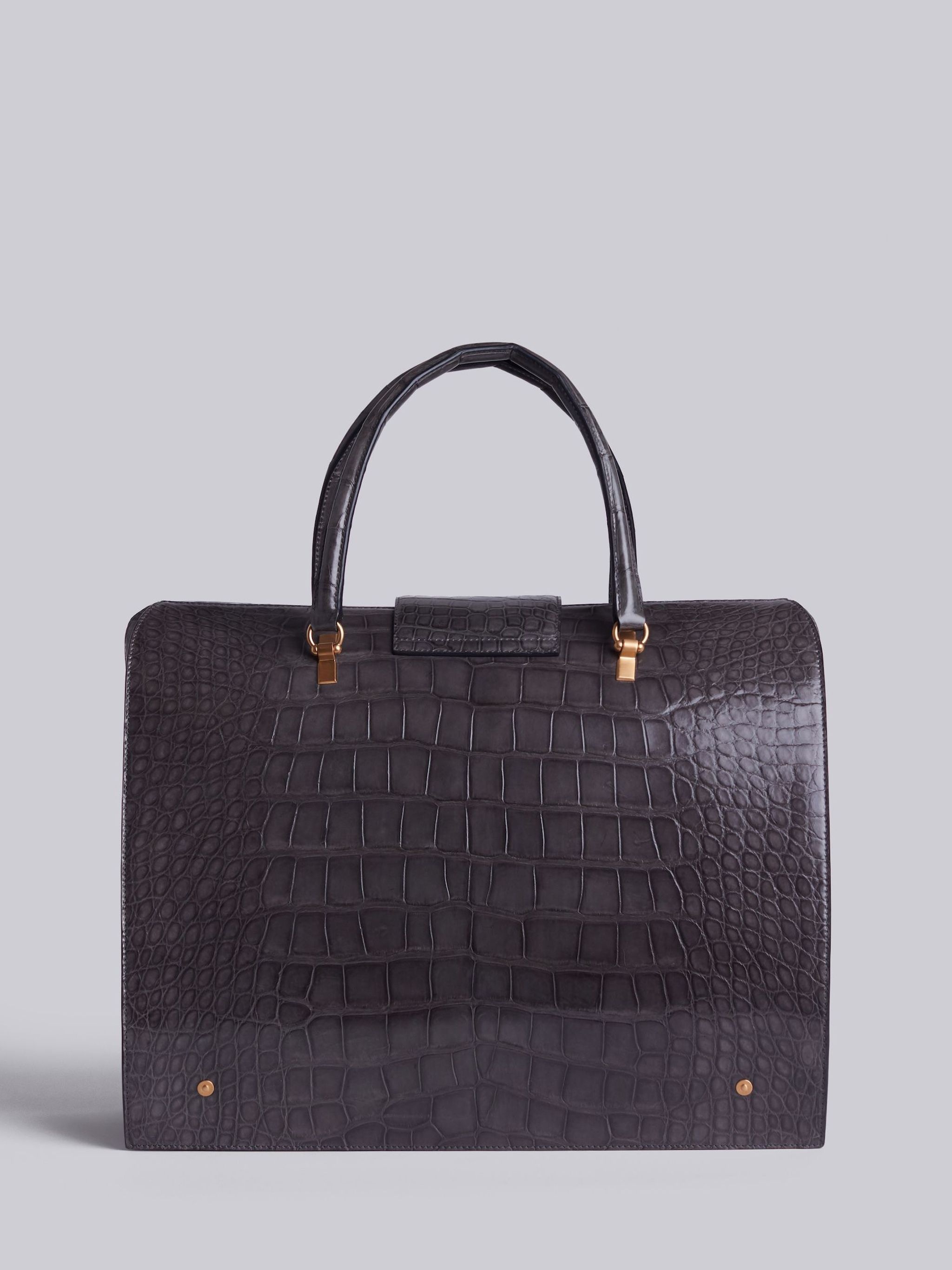 Mr. Thom Bag In Grey Alligator - 3