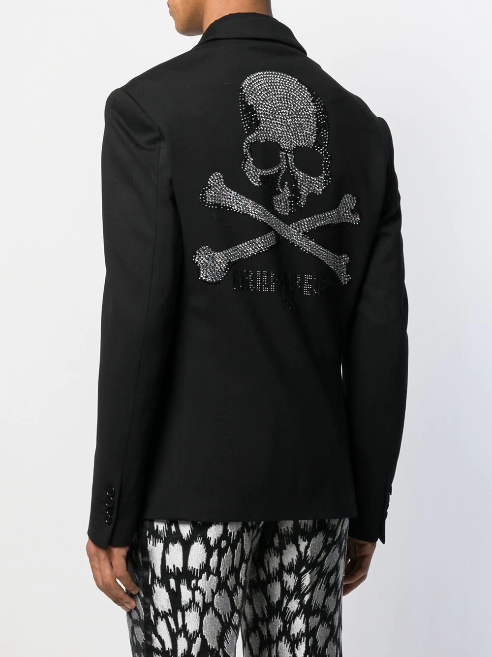 Skull logo blazer - 4