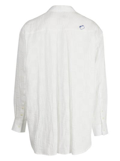 ADER error textured-finish cotton shirt outlook