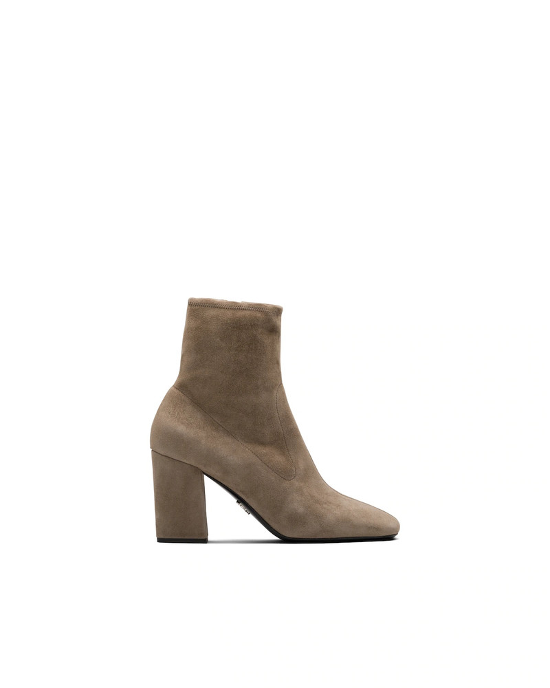 Stretch suede booties 3
