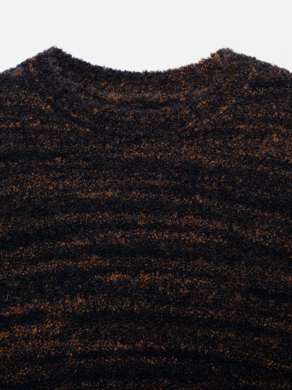Gurra Boucle Sweater Black Brown - 2