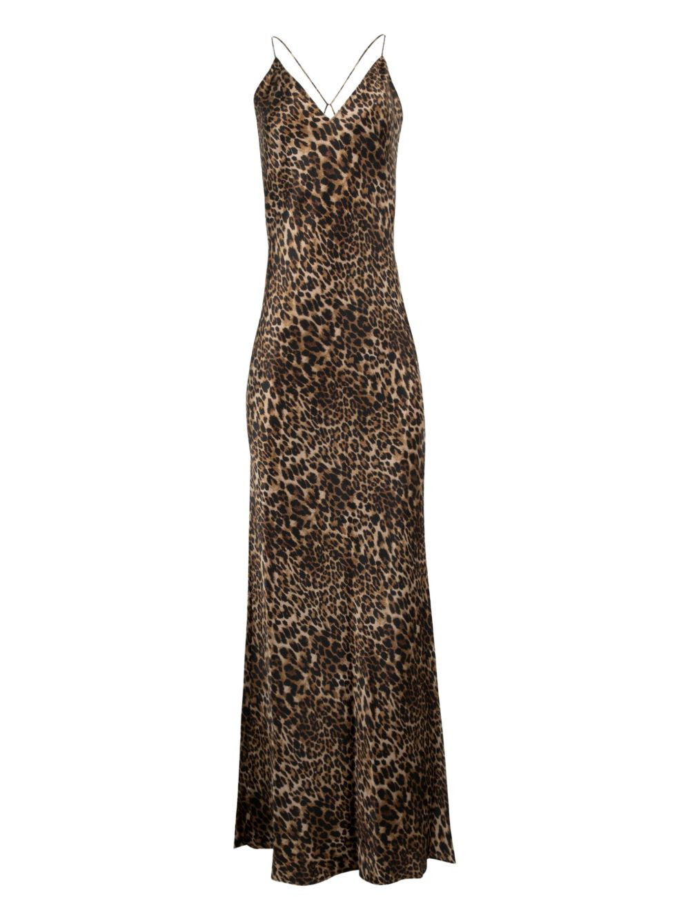 Ira leopard-print slip maxi dress - 1