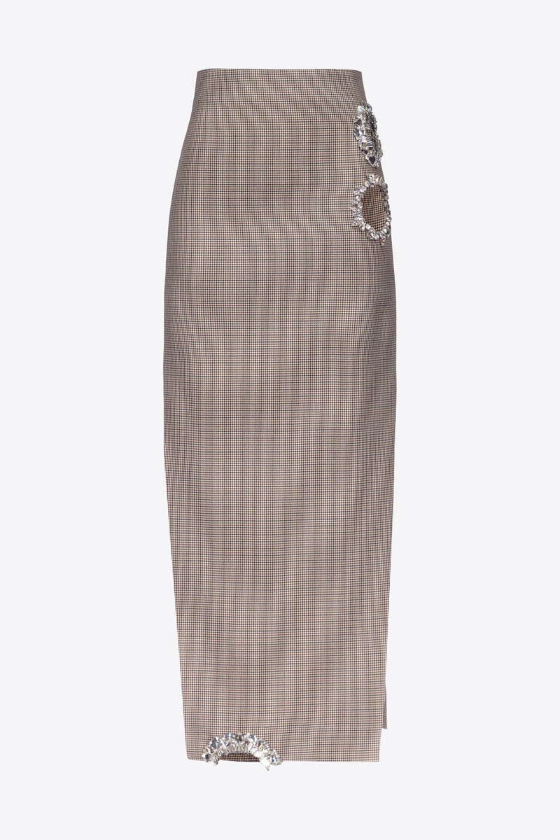 분리된 크리스탈 MIDI SKIRT - 1