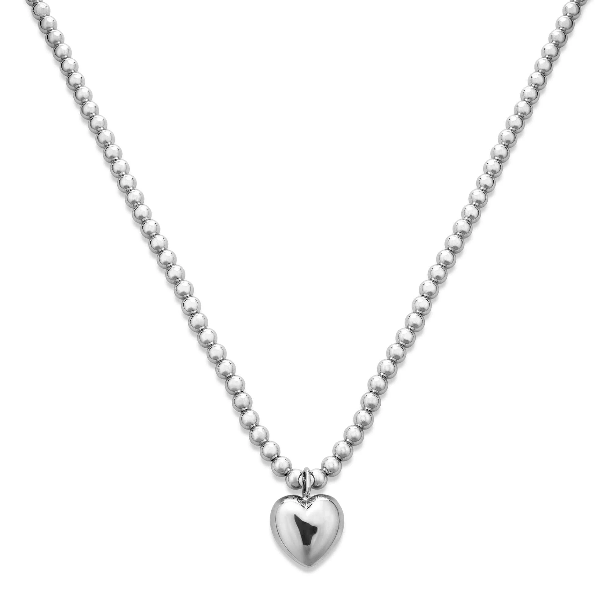 Big Hearted Puffed Necklace - 1