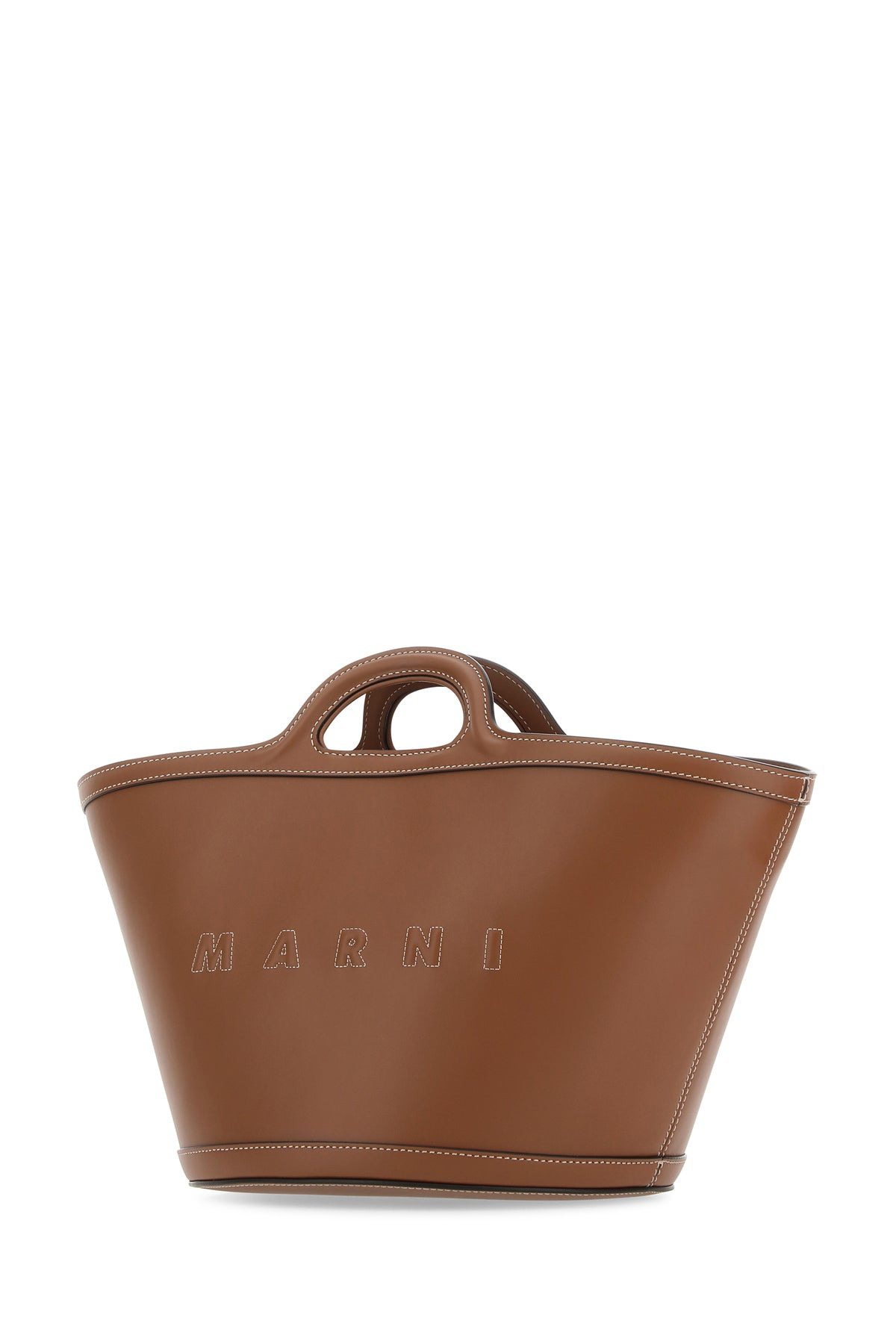 Brown leather small Tropicalia handbag - 2