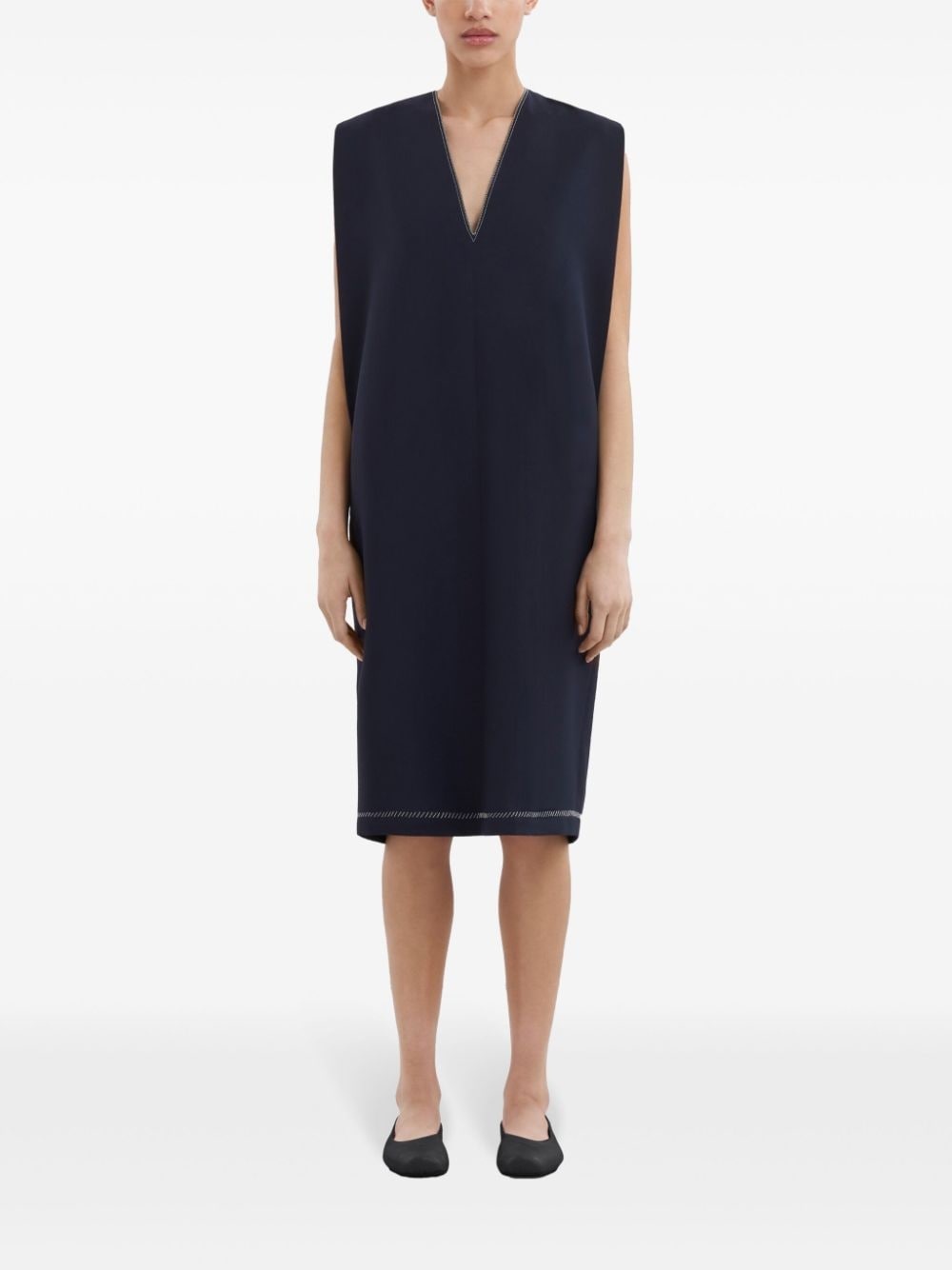 virgin-wool shift dress - 3