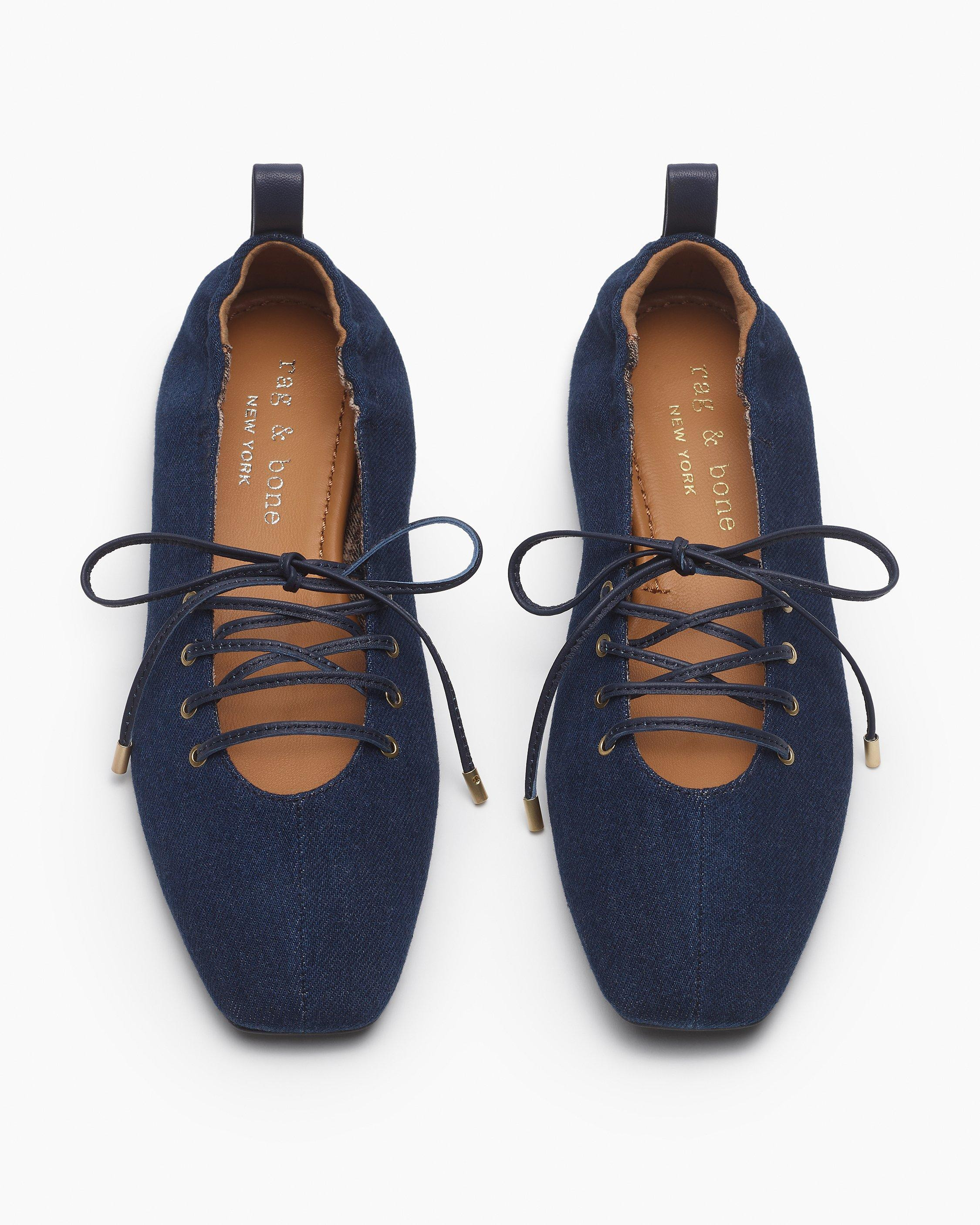 Sophia Denim Ballet Flats - 5