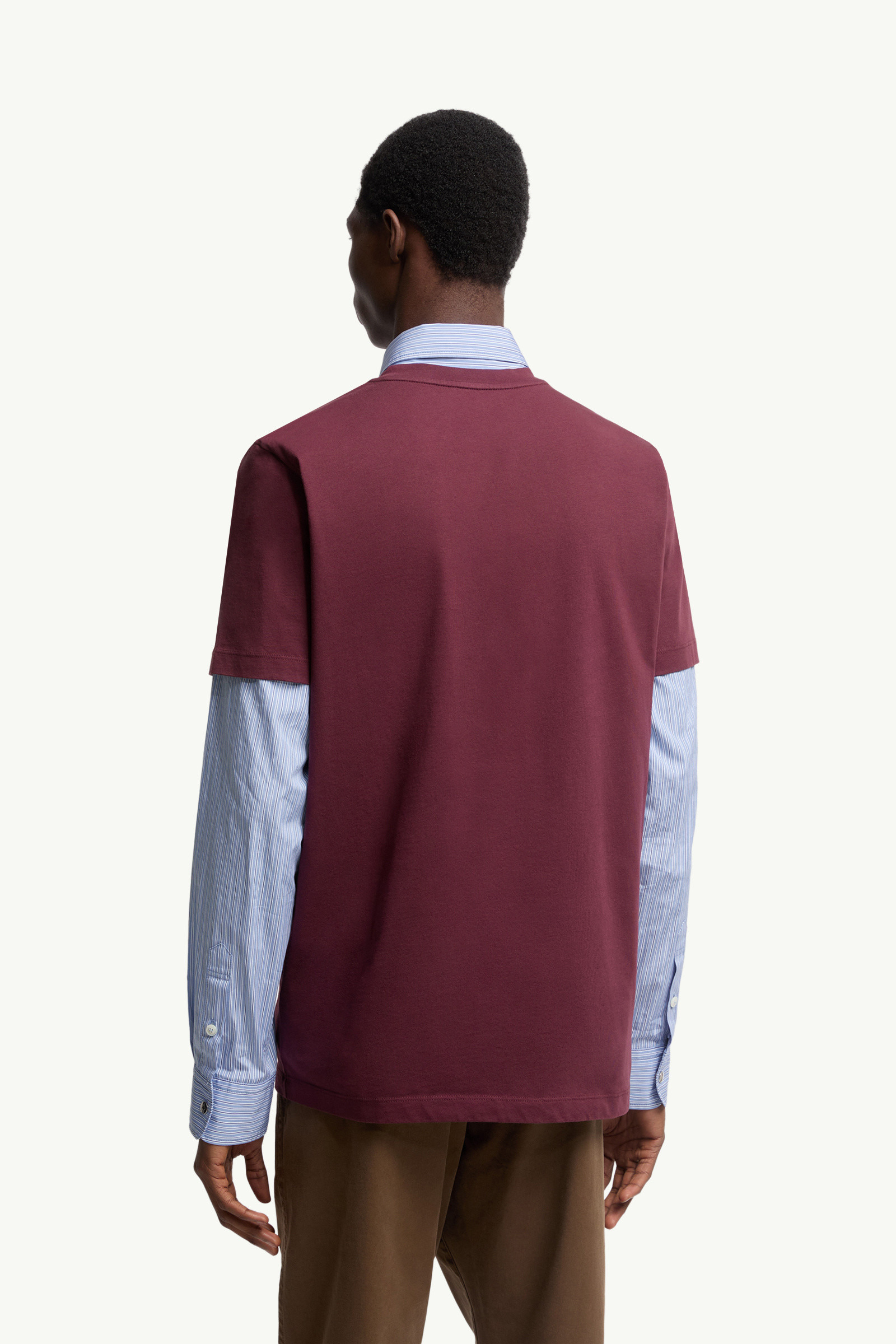 Flocked Logo Cotton T-Shirt - 5