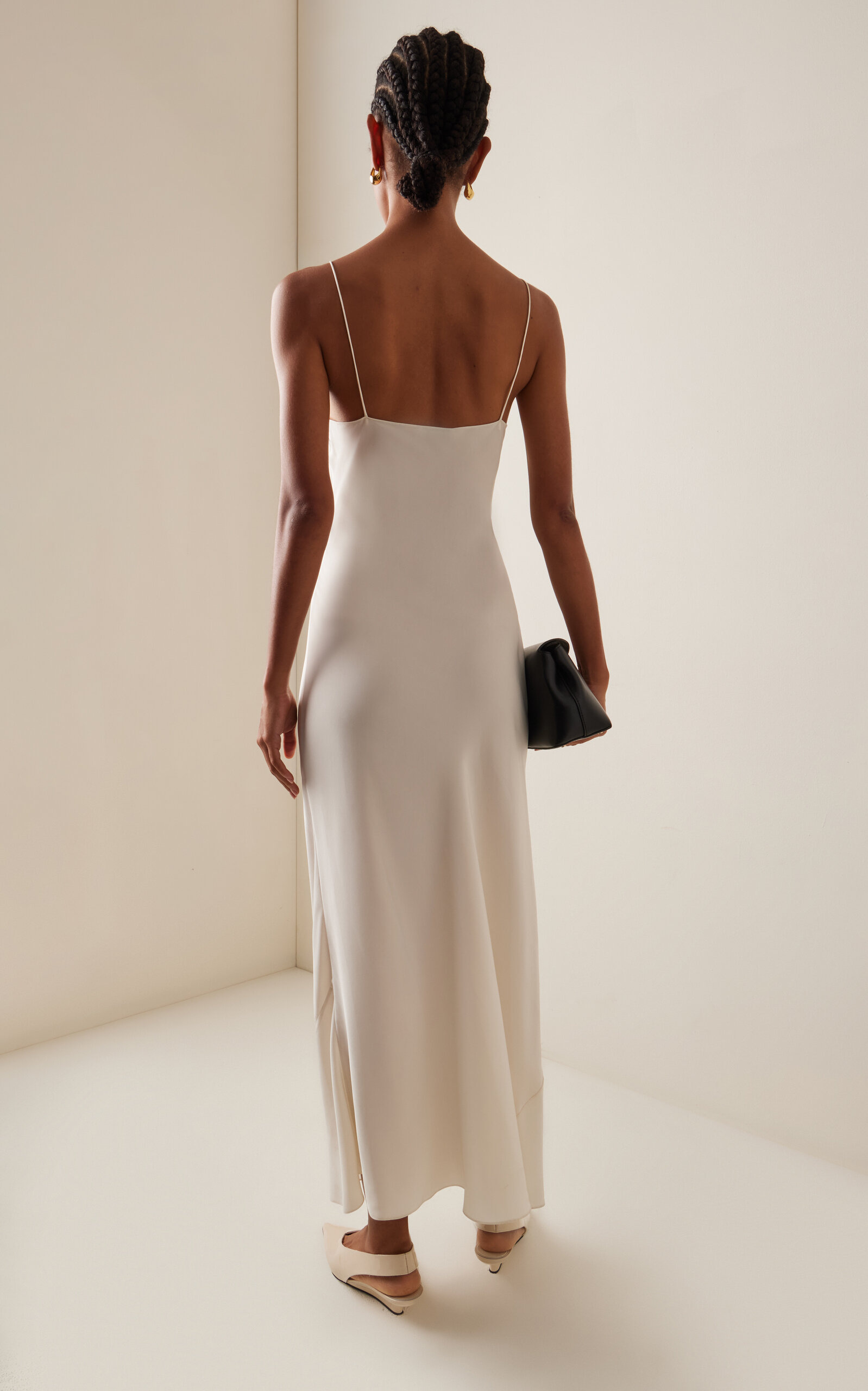 Silk Slip Dress off-white - 4
