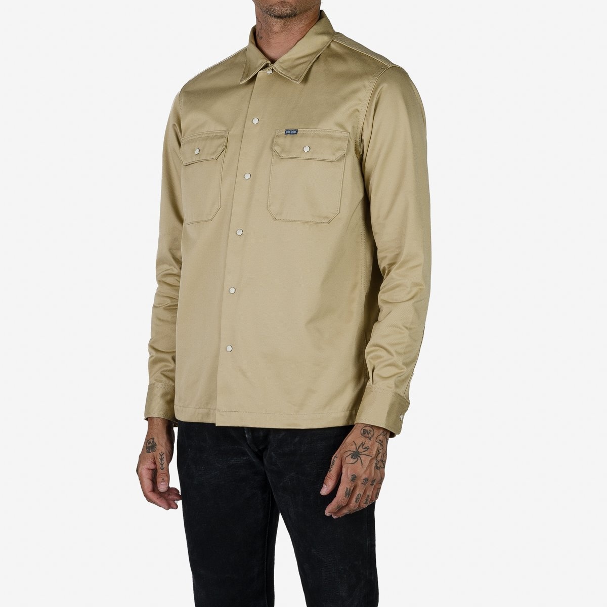 IHSH-383-BEI 9oz T/C Mechanic Shirt - Beige - 2