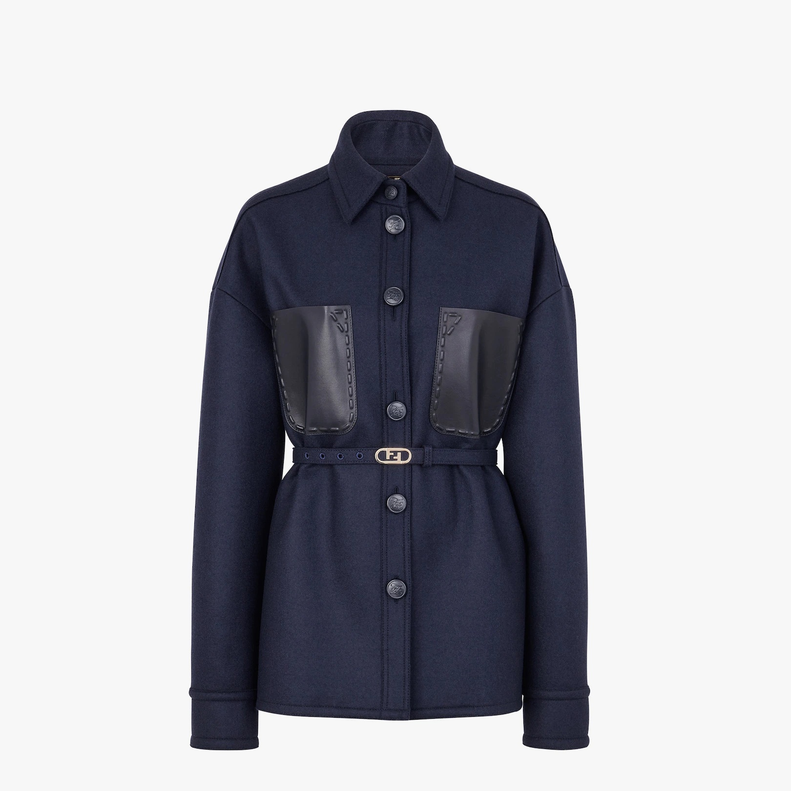 Blue wool Go-To Jacket - 1