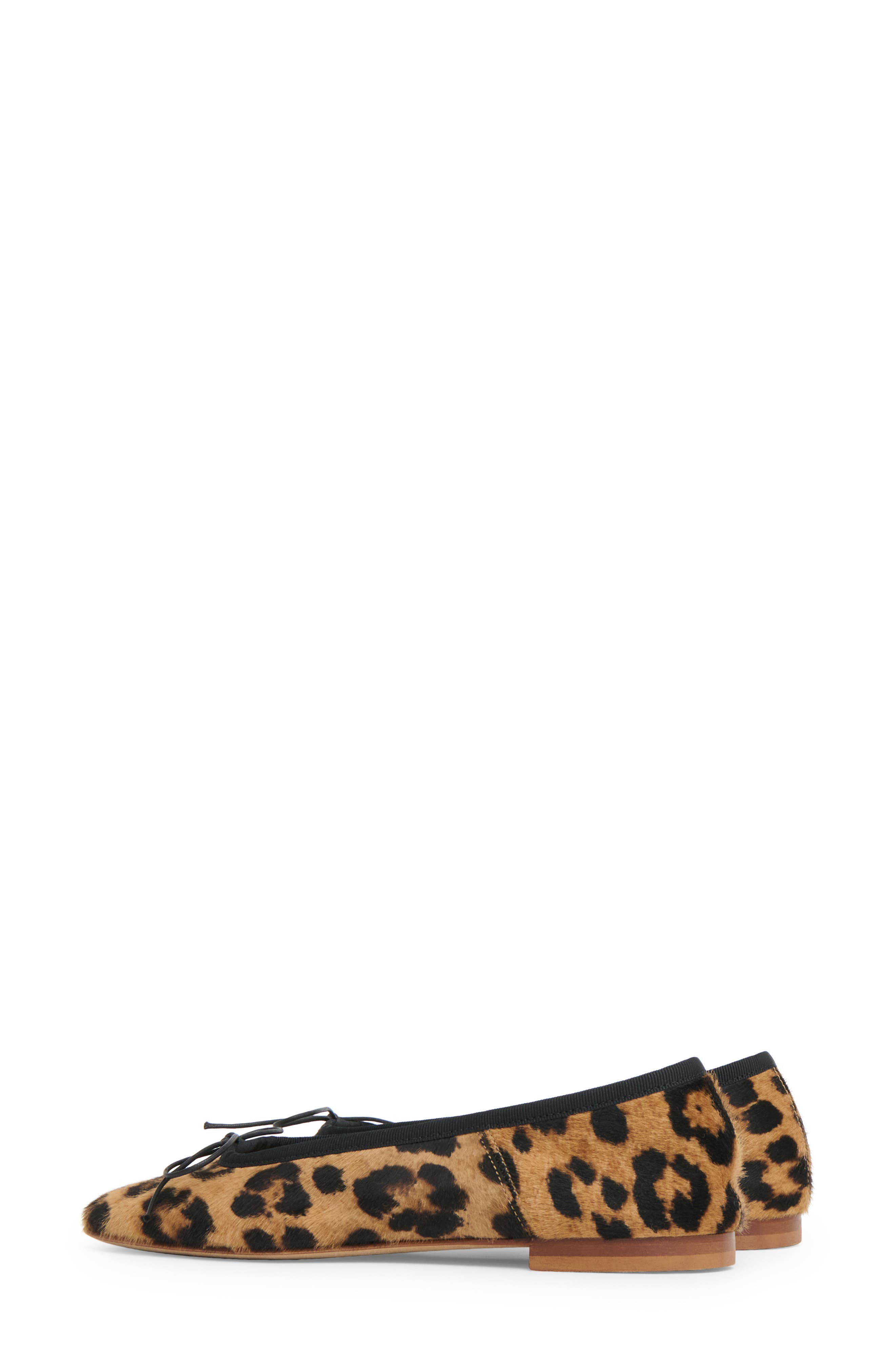Mansur Gavriel Dance Genuine Calf Hair Ballet Flat in Leopard/Black at Nordstrom - 2
