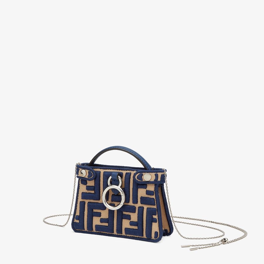 Blue FF canvas charm - 2