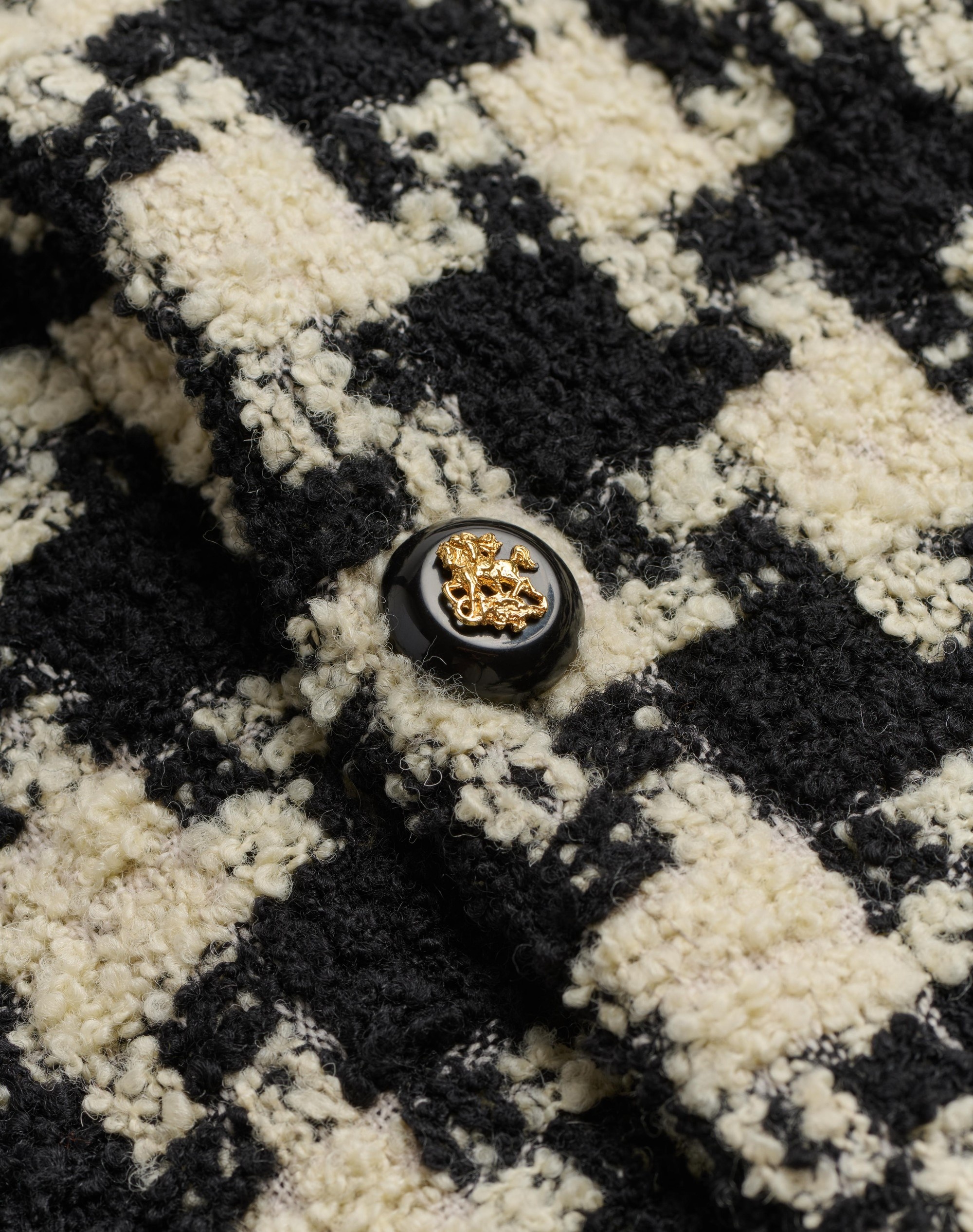 WOOL SHIRT JACKET WITH PIED DE COQUE PATTERN - 9