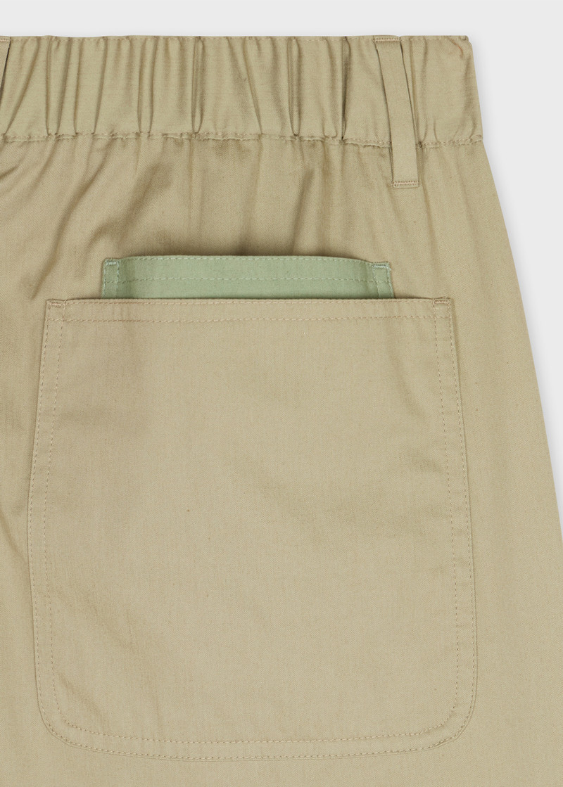 Paul Smith Light Khaki Double-Face Elastic-Back Chinos outlook