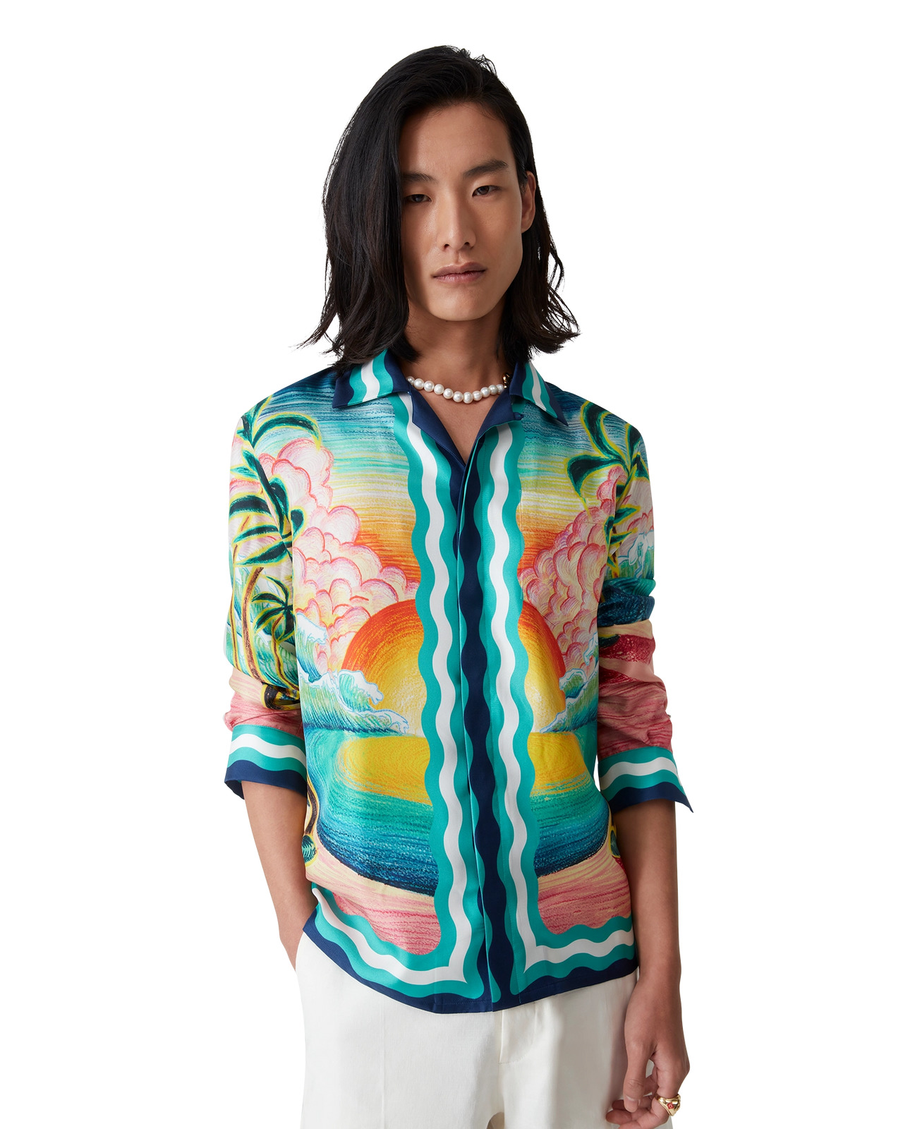 Danse De La Mer Silk Shirt | Casablanca Paris - 4