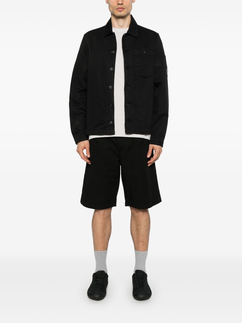 Lens-detailed overshirt - 2
