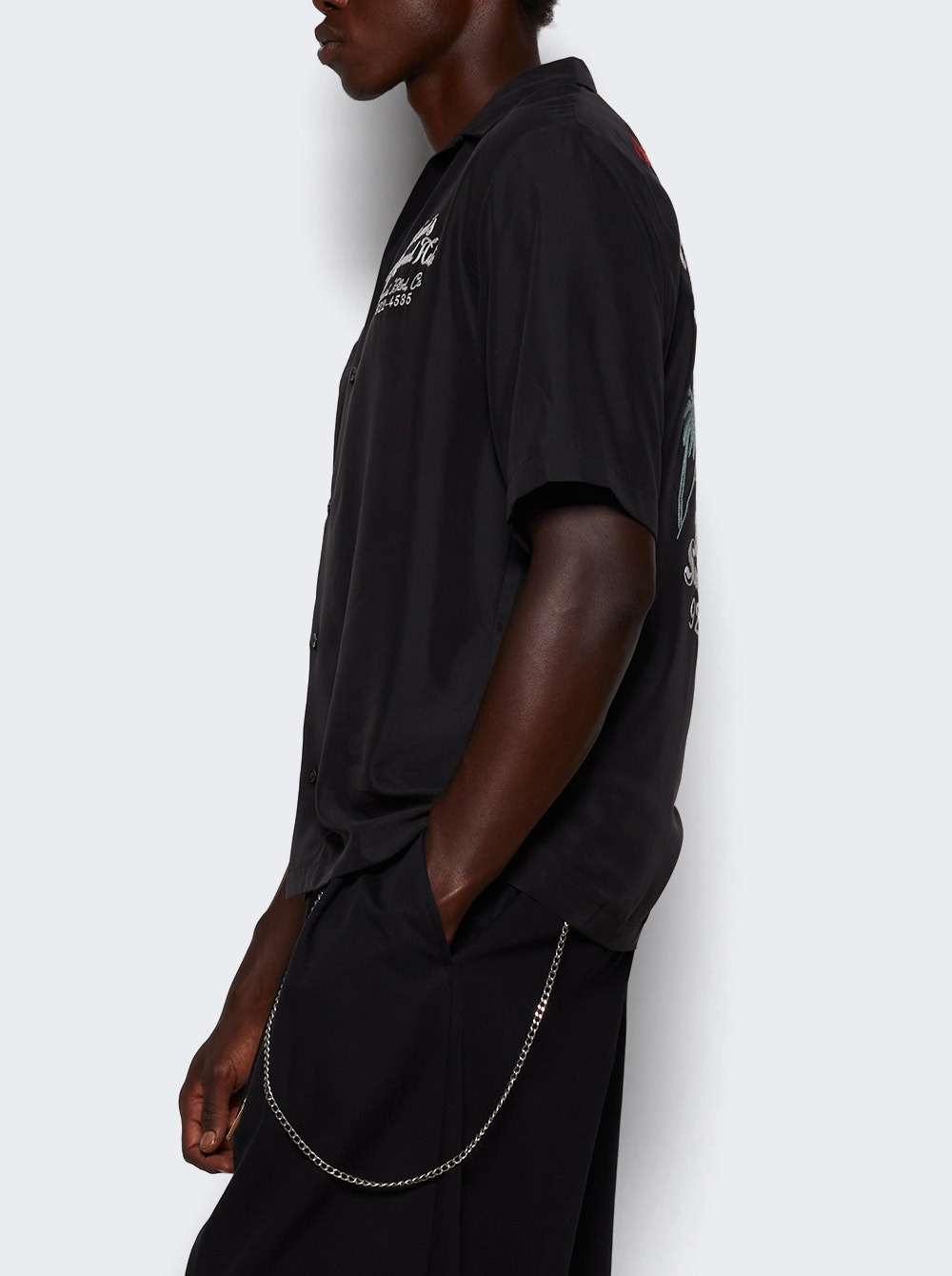 Hollywood Auto Bowling Shirt Black - 3