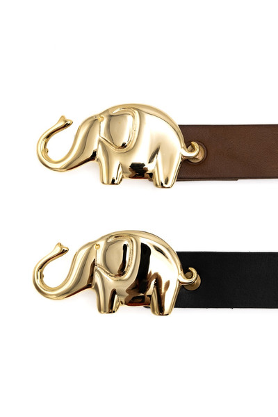 Kapital Leather TRUNK-UP Elephant Buckle Belt outlook
