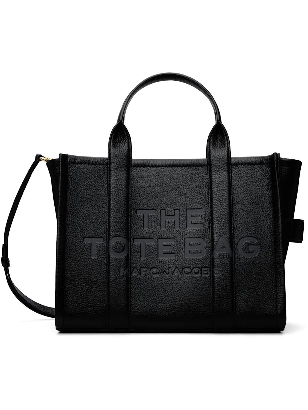 Black 'The Leather Medium' Tote - 1