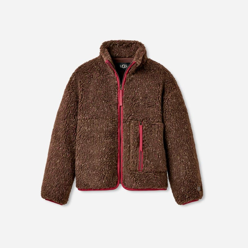 ® Women's Marlene Confetti Jacket Polyester Tops in Cola 1