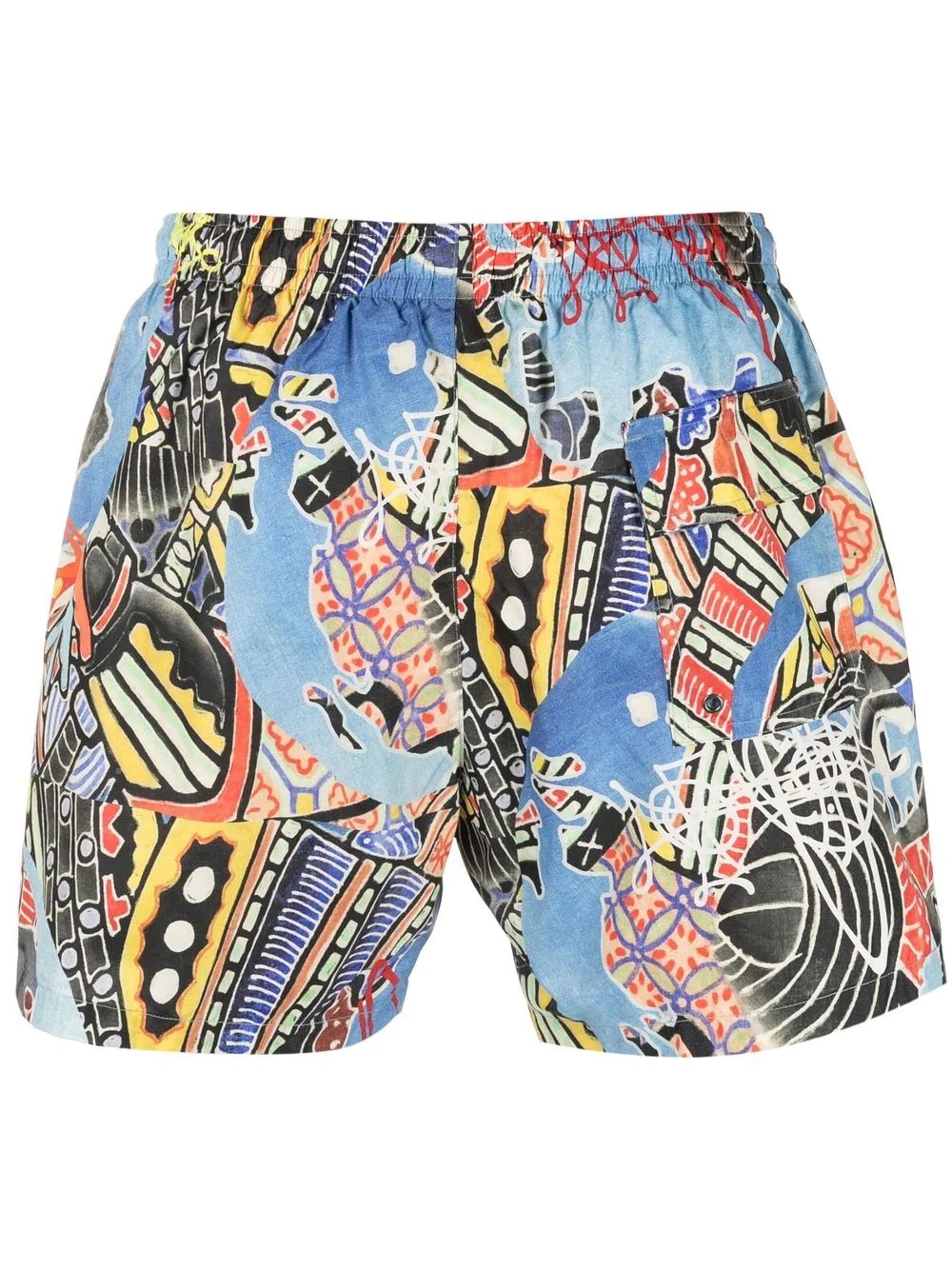 abstract-print swim shorts - 2