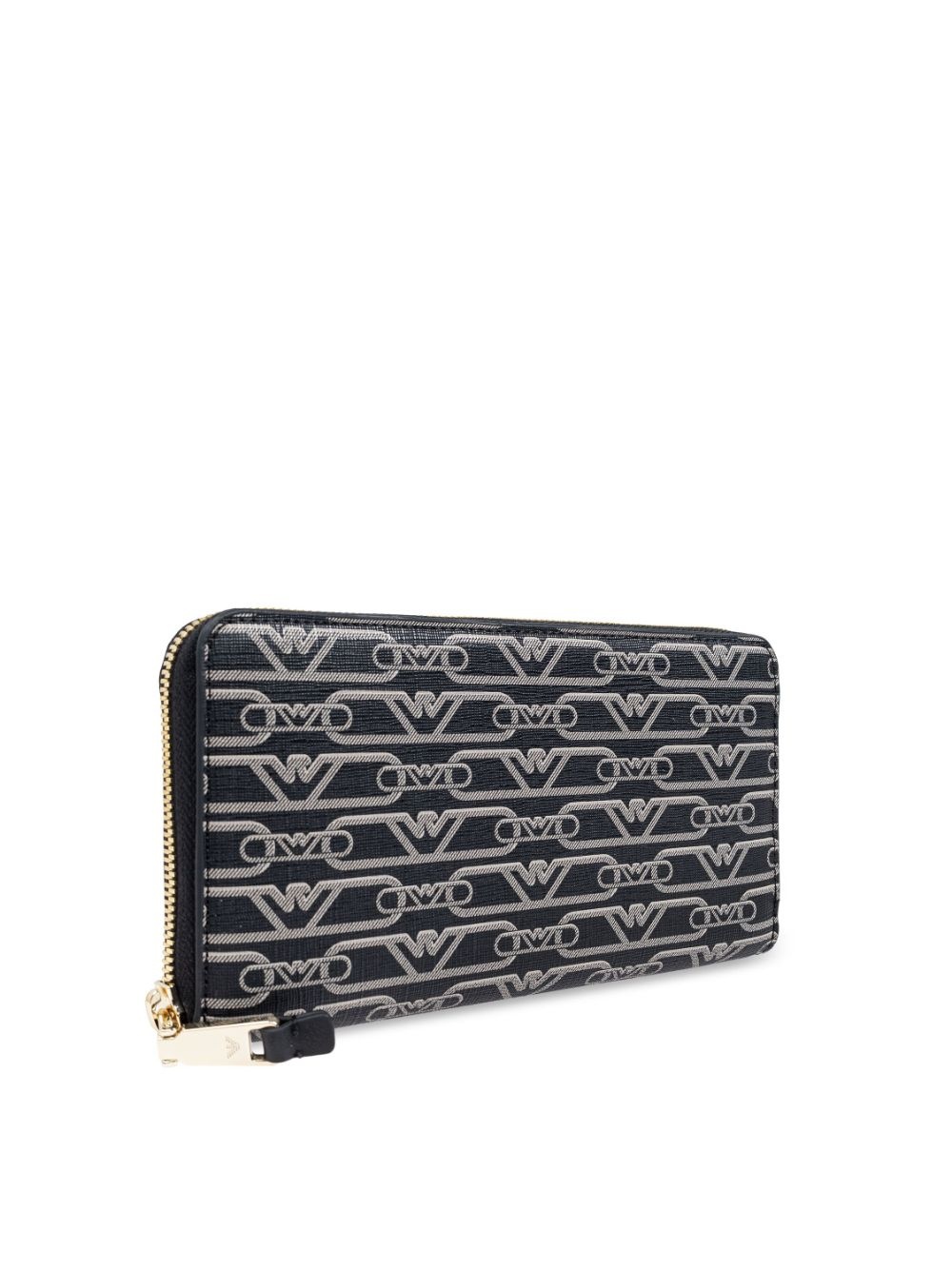 jacquard-print zipped wallet - 4