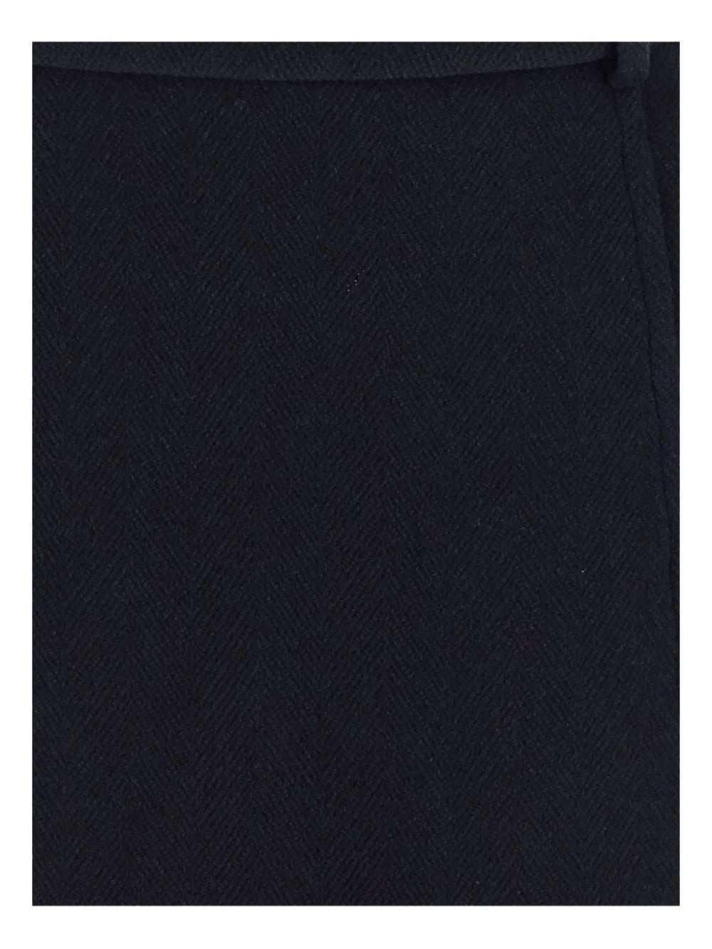 herringbone wool mini skirt - 3