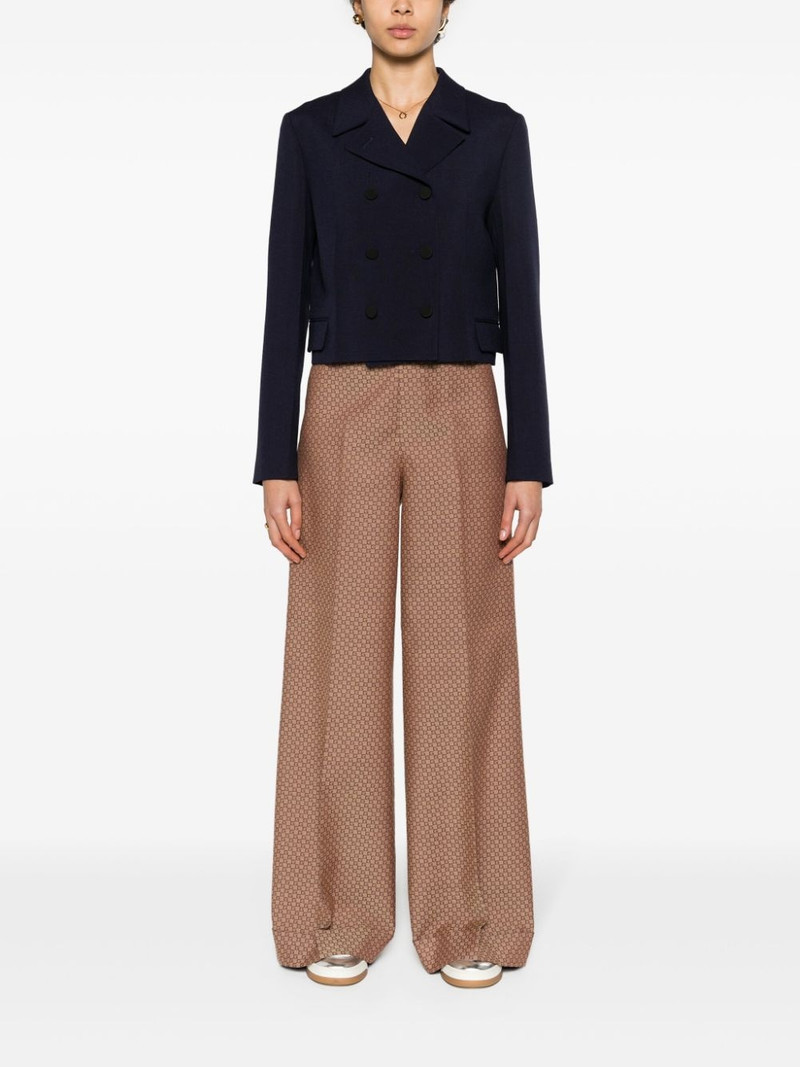 GUCCI double-breasted cropped jacket outlook