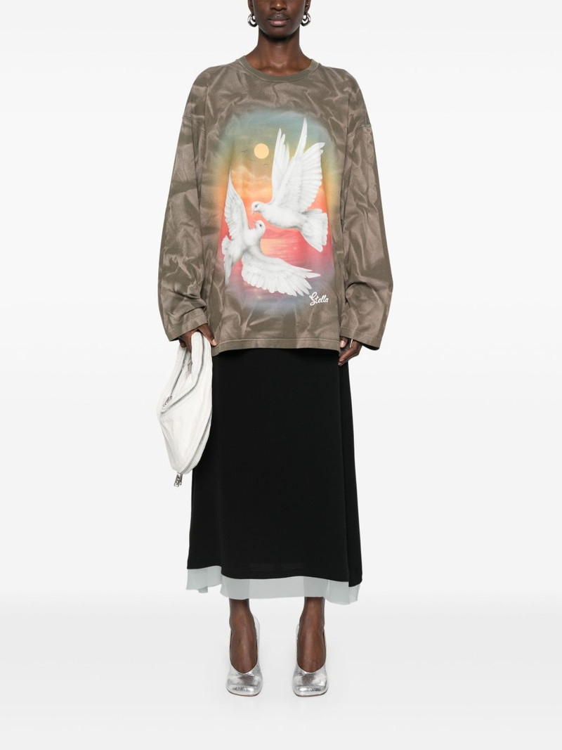 Stella McCartney bird-print top outlook