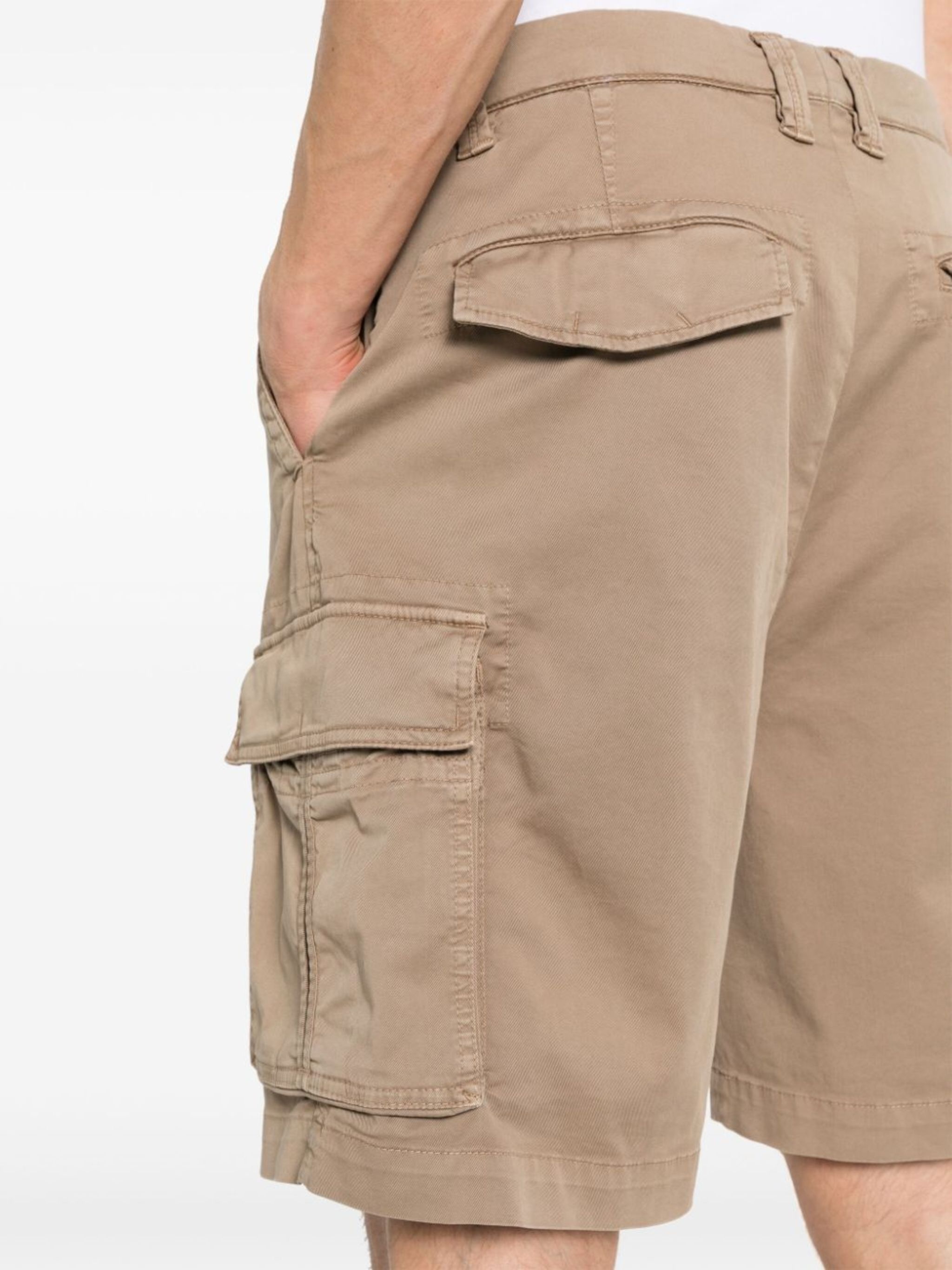 twill cargo shorts - 5