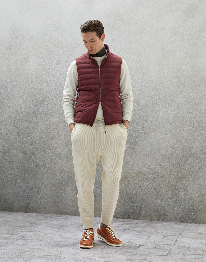 Brunello Cucinelli Bonded nylon lightweight down vest outlook
