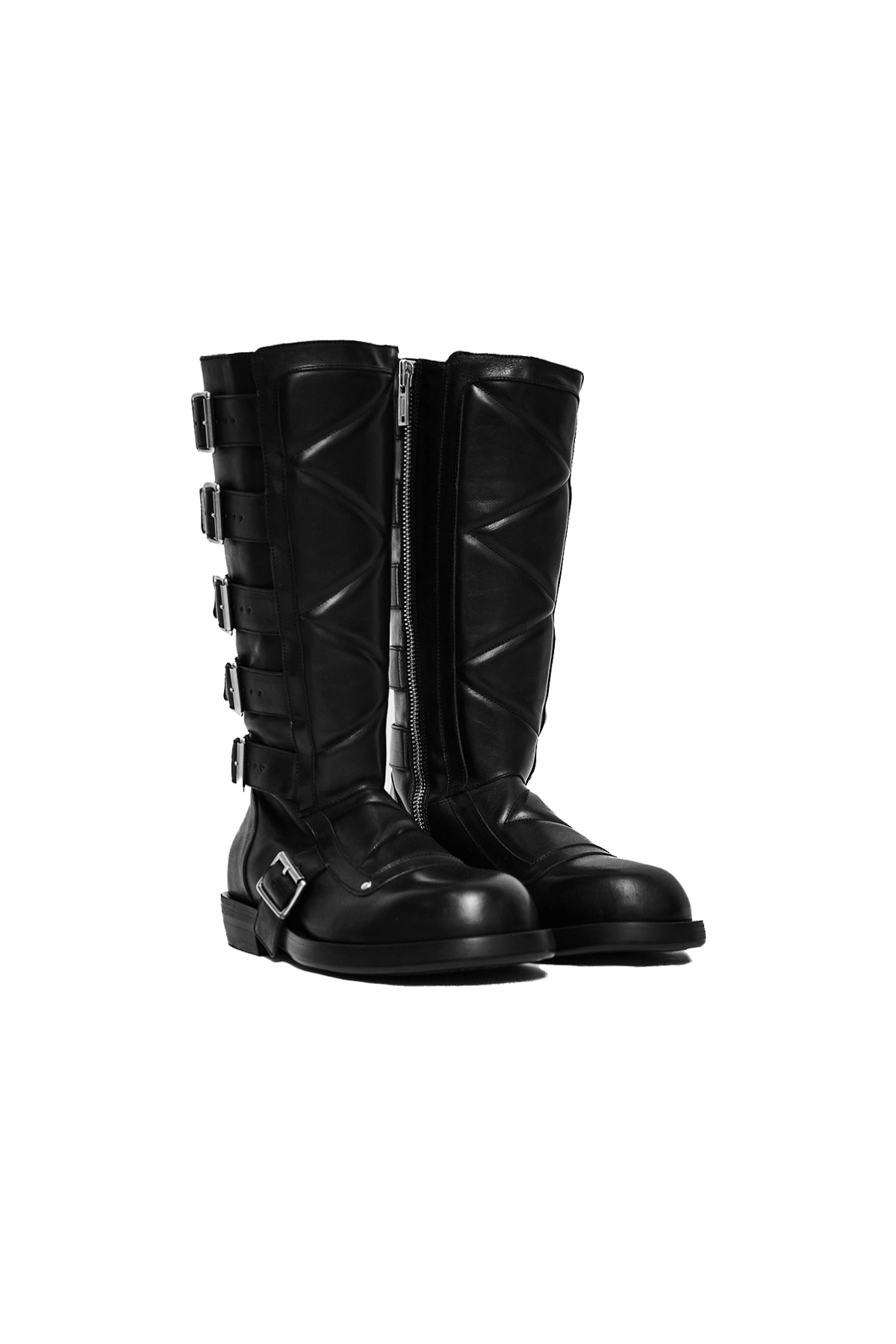 Ann Demeulemeester Jace Biker Belted Boots - 2