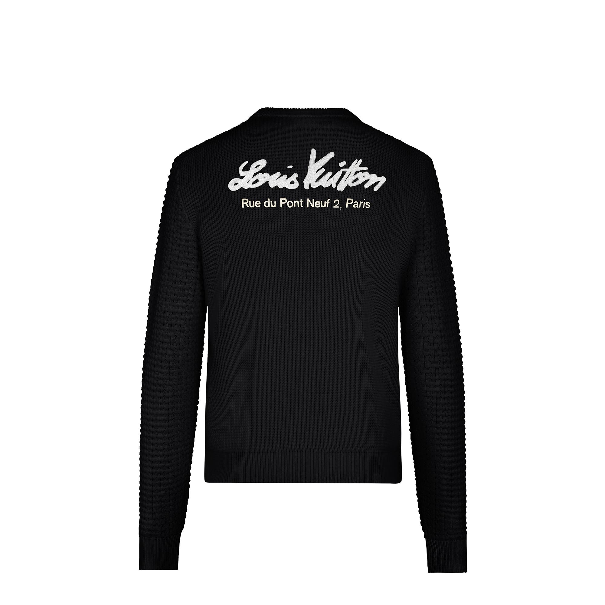 Mix Stitches Crewneck With Back Embroidery - 1